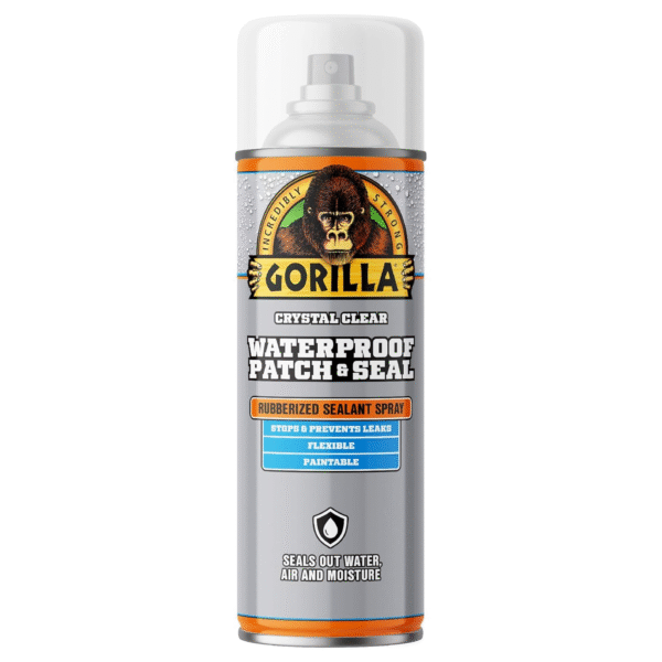 Gorilla Waterproof Patch & Seal Rubberized Sealant Spray; Crystal Clear; 14oz (Pack of 1)