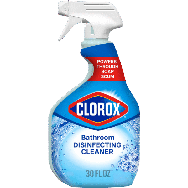 Clorox Disinfecting Bathroom Cleaner, Bleach Free 30 Ounce Spray Bottle