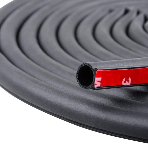 19.7 Feet Long Weather Stripping Seal Strip for Doors/Windows, Self-Adhesive Backing Seals Large Gap (from 5/16 inch to 11/20 inch) Seal Strip