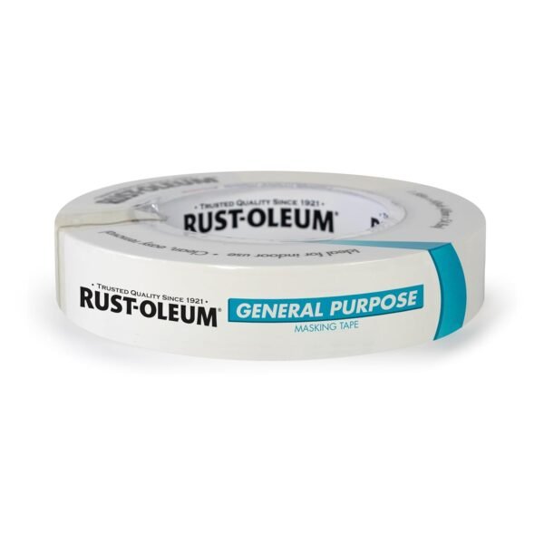 IPG Rust-Oleum General Purpose Multi-Surface Adhesive Masking Tape, Adheres Securely and Removes Easily, 0.94" x 60yd, Single Roll